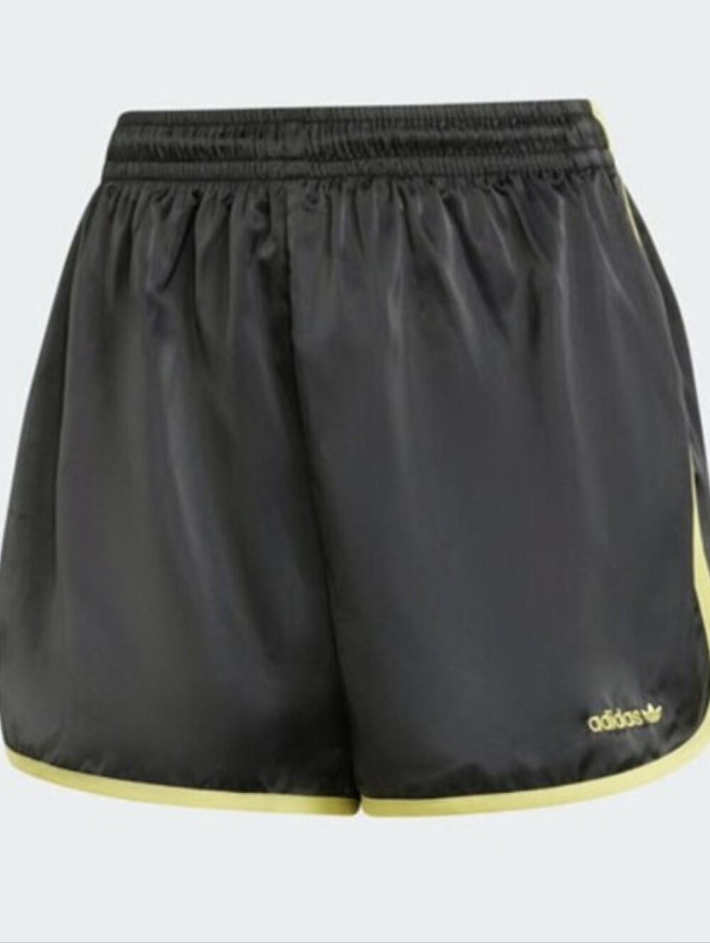 NWOT adidas Women’s Black Shorts with Yellow Trim~Medium